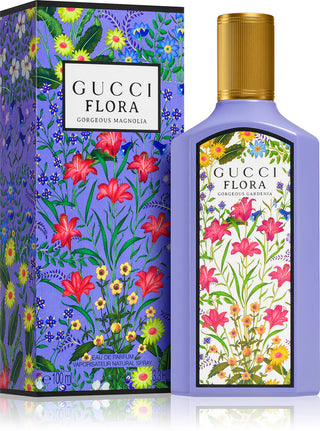 Parfum Gucci Flora Gorgeous Magnolia 100ml, fragrance élégante et raffinée.
