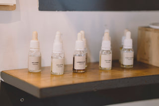 white and black plastic bottles