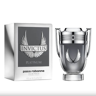 Parfum Pacoraban Invictus Platinuim 100ml, fragrance élégante et raffinée.